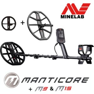 MINELAB MANTICORE ME ΤΡΕΙΣ ΔΙΣΚΟΥΣ 9, 11 ΚΑΙ 15 ΙΝΤΣΩΝ ME ΔΙΑΧΩΡΙΣΜΟ ΔΥΟ ΔΙΑΣΤΑΣΕΩΝ  ΑΝΙΧΝΕΥΤΗΣ ΧΡΥΣΟΥ – ΑΝΙΧΝΕΥΤΗΣ ΜΕΤΑΛΛΩΝ MINELAB Ανιχνευτές Χρυσού, Ανιχνευτές Μετάλλων K. BAΡΔΑΚΑ